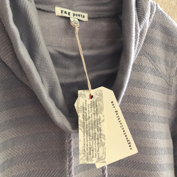 Rag Poets womens size small cowl-neck sweater - Picture 3 of 7